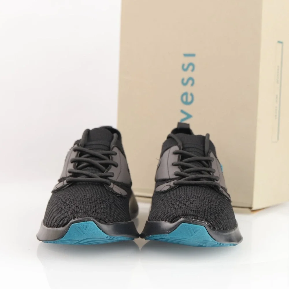 Vessi Womens Everyday Move Sneaker Size 5 Waterproof Black Lace Up Comfort Shoes